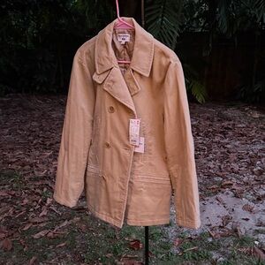 Uniqlo Tan Corduroy Coat by INES DE LA FRESSANGE PARIS